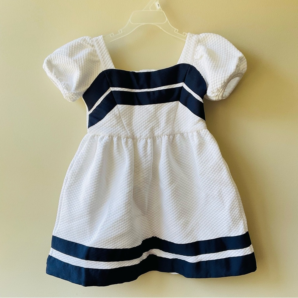 Janie and Jack Quilted Puff Sleeves Dress